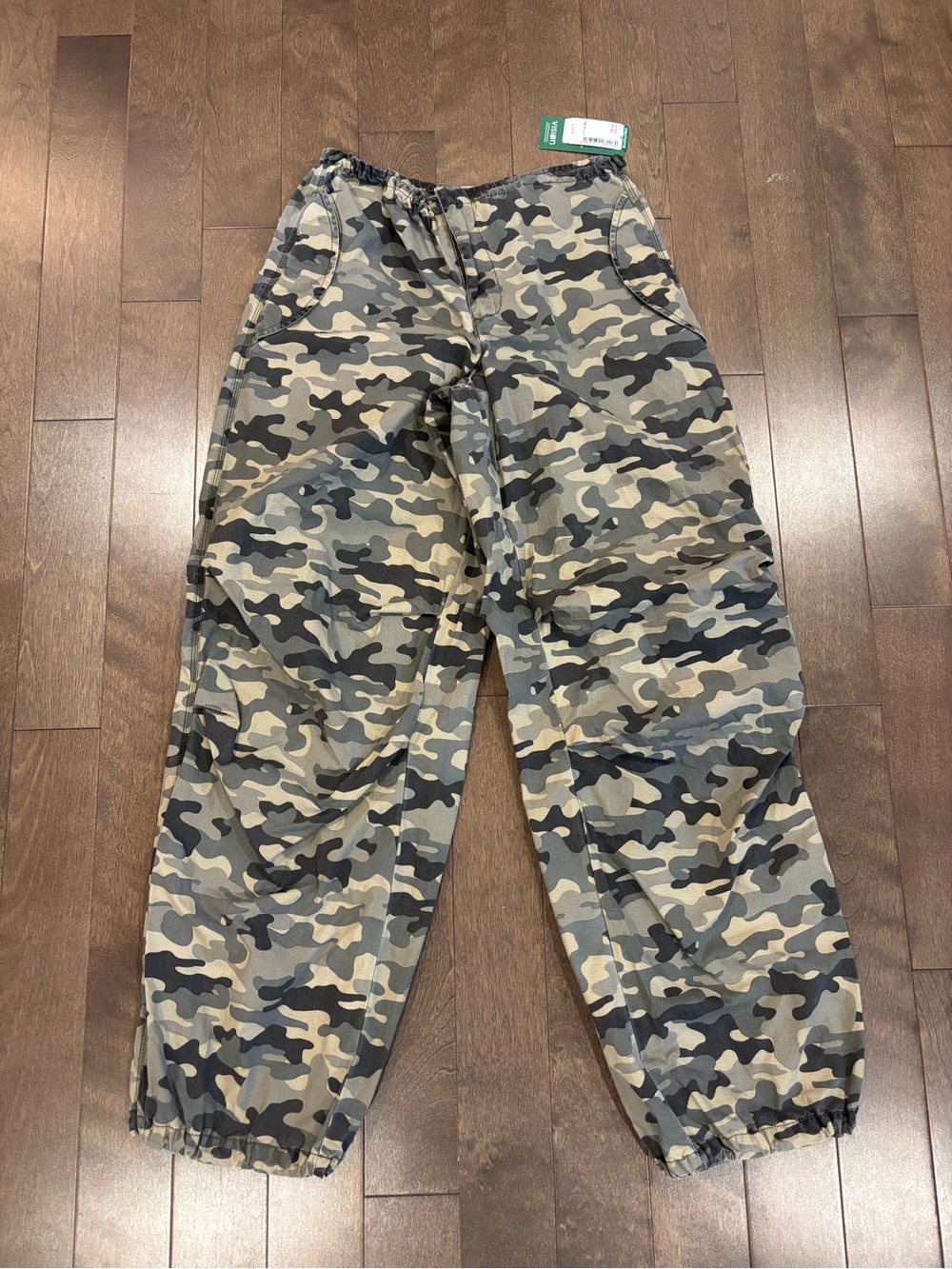 Simons Men's Camo Cargo Pants - Olive/Gray/Black